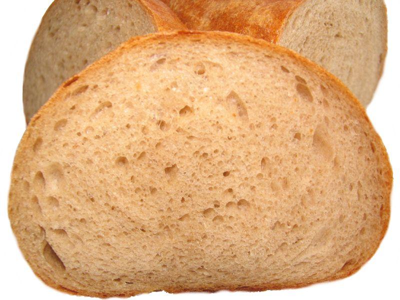Brotscheiben vor hellem Hintergrund